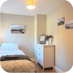 Twin bedroom at Hyem in Rothbury